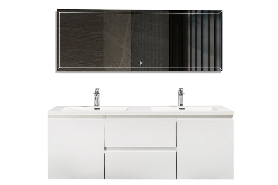 Angela Wall-Mounted Bathroom Vanity Set
