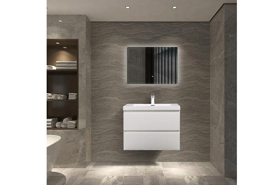 Angela Wall-Mounted Bathroom Vanity Set