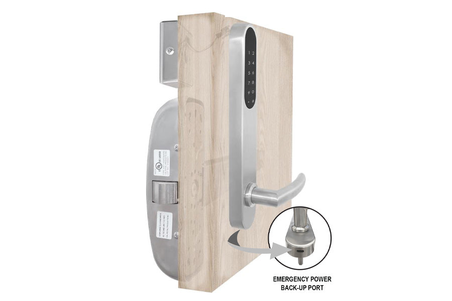 Cal-Royal EXCR929M Smart Digital Mortise Lock Exit Device Trim