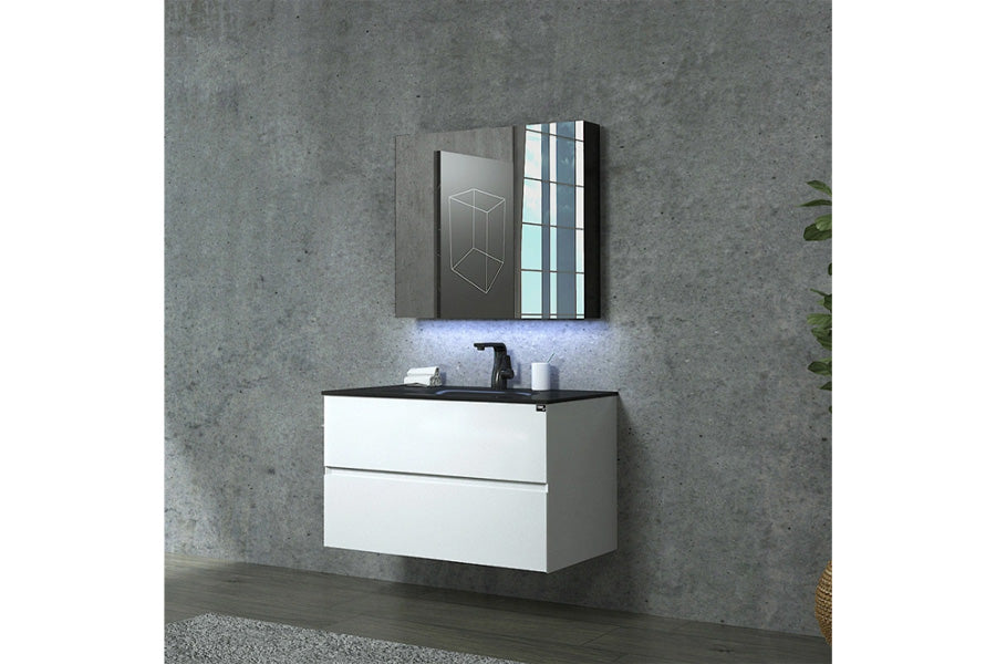 Emily-R Wall-Mounted Bathroom Vanity Set