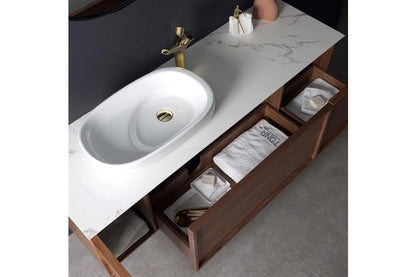 Forest 65" Wall-Mounted Bathroom Vanity Set