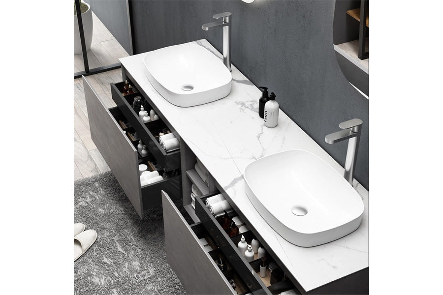 Inalco Wall-Mounted Bathroom Vanity Set