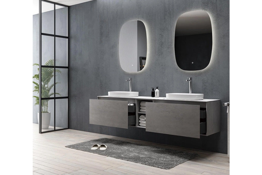 Inalco Wall-Mounted Bathroom Vanity Set