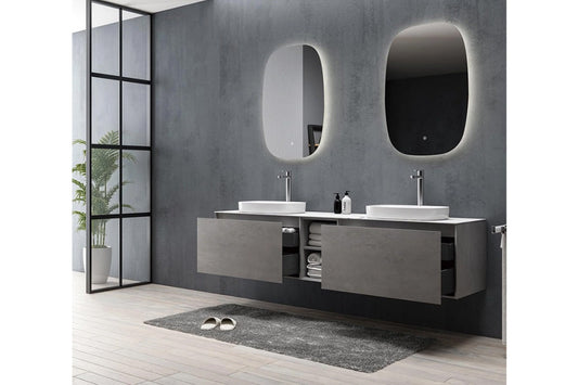 Inalco Wall-Mounted Bathroom Vanity Set
