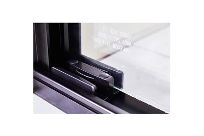 TONA 56 - 60 in. W x 72 in. H Semi-Frameless Shower Door, Double Sliding Shower Door, 1/4" (6mm) Clear Tempered Glass Shower Door with Explosion-Proof Film, Matte Black 24D212S-60MB