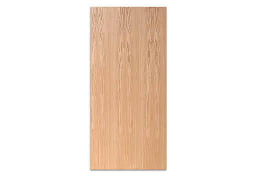 Plain Sliced Red Oak Clear Pre-Finished 20-Min Non-Rated Wood Door